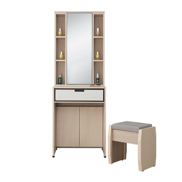 STYLEHOUSE [RV9]馬爾斯2尺鏡台含椅RV9-K932