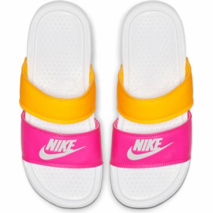 還元祭クーポン対象 ナイキ レディース サンダル ベナッシ デュオ ウルトラ スライド 102 ホワイト オレンジ ピンク 通販 Lineポイント最大1 0 Get Lineショッピング
