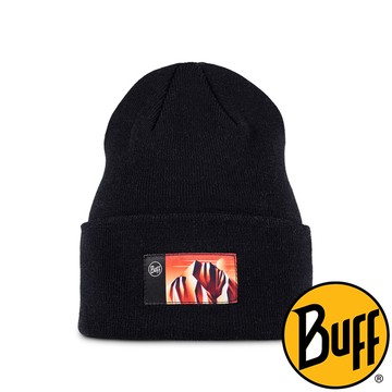 【西班牙 BUFF】LILON 針織保暖帽(GEM)『謎冬純黑』BFL136676 戶外 露營 登山 健行 休閒 時尚 出國 旅遊 保暖 禦寒 保暖帽
