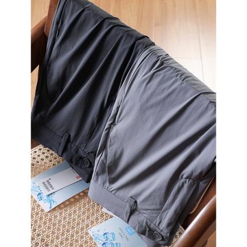 輕商務風！科技速干面料！輕盈透氣吸濕排汗男夏季薄款直筒休閑褲