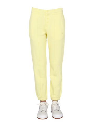 helmut lang jogging pants with buttons