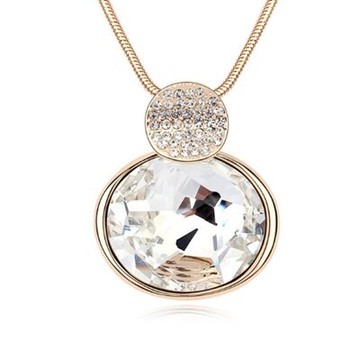 水晶項鍊 毛衣鍊-極光炫彩簡約時尚情人節生日禮物女飾品4色73jx23【獨家進口】【米蘭精品】