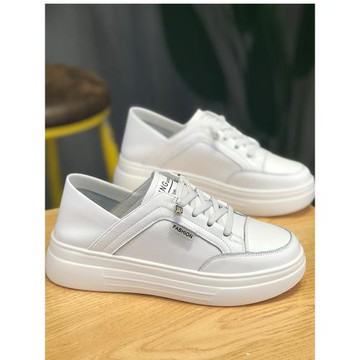 兩穿小白鞋女2024春秋新款百搭基礎韓版學生平底板鞋白鞋子女潮鞋