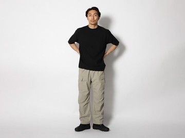 CO/PE/NY混紡圓領套衫 黑色