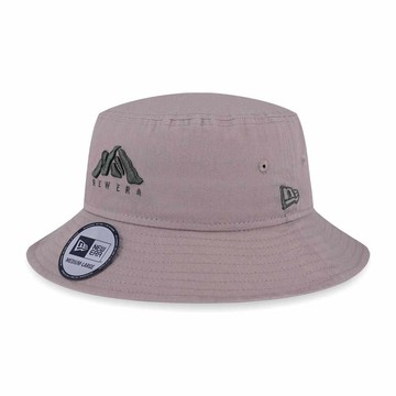 【NEW ERA】探險帽 NE MOUNTAIN LOGO NEW ERA 亞麻啡 戶外帽 男女款 漁夫帽-NE14148020