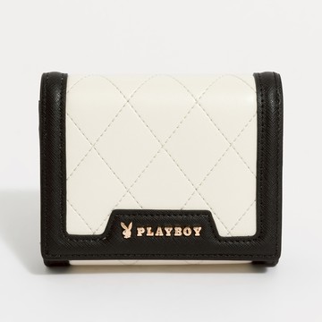 PLAYBOY - 短夾  Limelight系列 - 黑白色