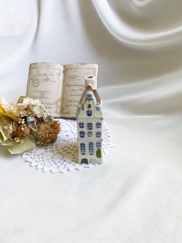 【好日戀物】德國帶回vintage手繪荷蘭迷你小屋收藏裝飾擺飾 微瑕