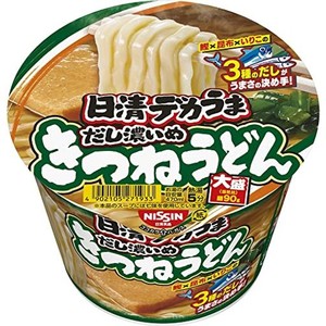 日清食品 日清デカうま きつねうどんだし濃いめ 106G×12個