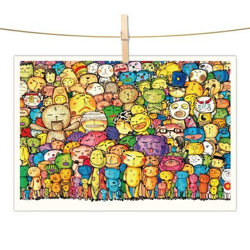 AFU - F11 afu水彩插畫明信片 - 當我們同在一起