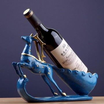 酒柜裝飾品創意紅酒架歐式梅花鹿擺件客廳電視柜現代簡約家居擺設