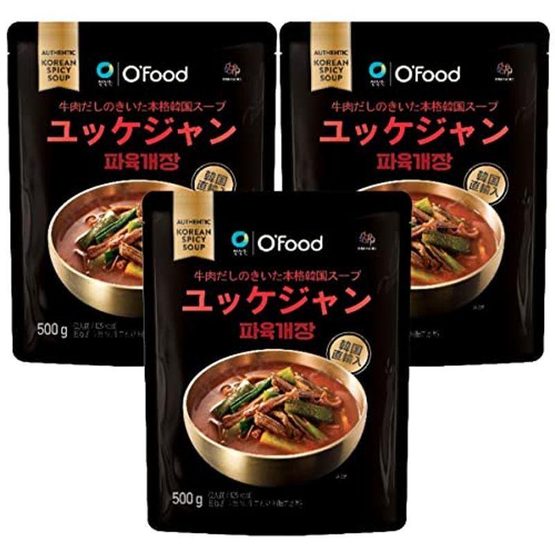 ユッケジャン レトルト 500g × 3個 セット 韓国 ユッケ ジャン 本場 韓国食品 韓国料理 時短 簡単調理