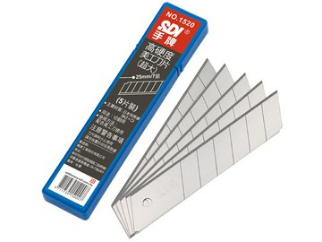 SDI 手牌 高硬度 美工刀片 25mm 5片 /盒 NO.1520｜領券最高折$220