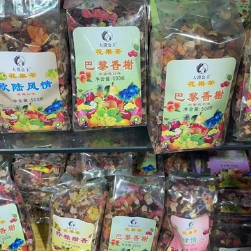 大漠公主新疆水果茶巴黎香謝果粒茶花果茶500克 水果粒