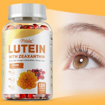 Pslalae - 40mg葉黃素加玉米黃質，含蝦紅素、Omega-3和磷脂 - 60/120粒 美國製造