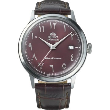 Orient 東方錶 Bambino 爪夷文時標機械腕錶-40.5mm紅 RA-AC0037R