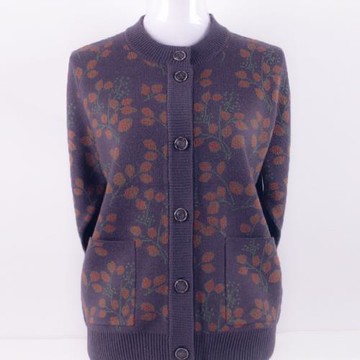 中老年人冬裝女開衫60歲70媽媽毛衣加厚老太太毛衣外套奶奶上衣服