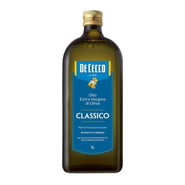 DE CECCO 得科 特級初榨橄欖油 CLASSICO 義大利百年工法 適用熱廚、沙拉、碳烤肉類  1L  1瓶