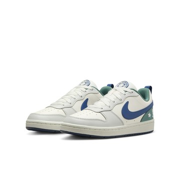 【NIKE】COURT BOROUGH LOW RECRAFT (GS) 中大童 童鞋 女鞋 休閒鞋 白藍灰-HM3722141