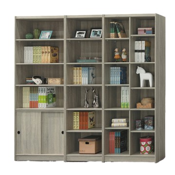 【MUNA家居】A36型淺灰色7.4尺書櫃組