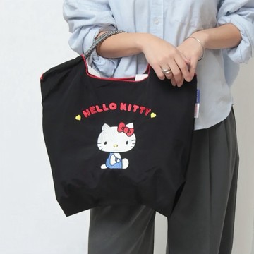 【 Ball&Chain 】三麗鷗（Sanrio)｜Hello Kitty刺繡環保購物袋 M號｜🎁生日禮物・送禮推薦