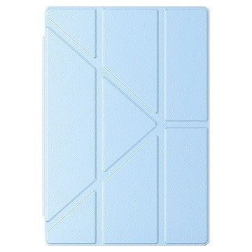 YUNMI 智慧休眠帶筆槽搭扣Y折支架防摔皮套保護殼  iPad 11 11吋 (2025年) + iPad 10 10.9吋 (2022年)  藍色  1個