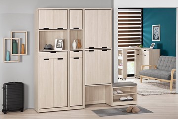 【歐風別館】昆提斯5尺玄關組合鞋櫃【基隆至台中免運費】