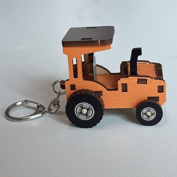 3D組合鑰匙圈 農耕車 輪子固定A款 輪子轉動B款