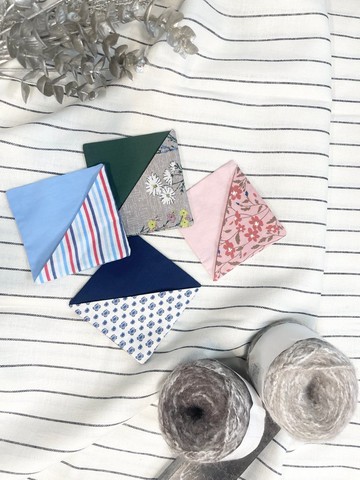 台灣製手創書籤杯墊兩用布套