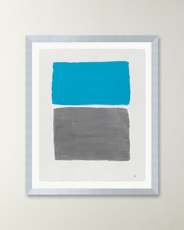 "Platinum Sky 3" Framed Acrylic Painting by Deborah Fine