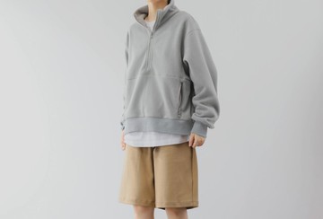 美式復古 學院莫蘭迪色系 搖粒絨立領運動雙色衛衣