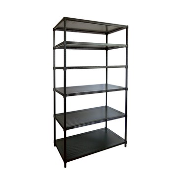 【Amos】120cm六層超穩耐重鐵力士121x46x180六層置物架黑色