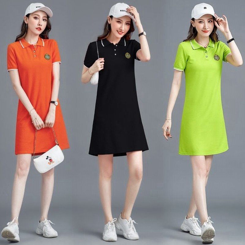 ゴルフウェア 半袖ポロワンピース M 5xl 大きいサイズ レディース 夏用コーデ 女性用 テニスウェア スポーツウェア 運動着 カジュアルtシャツ ティーシャツ 通販 Lineポイント最大0 5 Get Lineショッピング