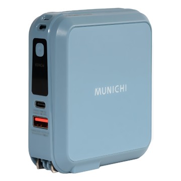 MUNICHI 沐尼黑 能量Q寶行動電源 MR.100 10000mAh 22.5W快充  星野藍