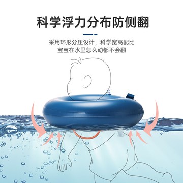 新生嬰兒游泳脖子圈幼兒頸圈寶寶游泳圈0一6月防嗆雙層小孩項圈