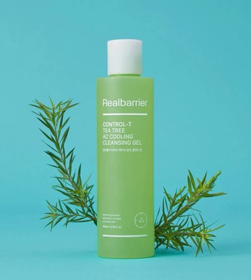 Real Barrier Control-T Tea Tree AC Cooling Cleansing Gel 200ml Set (+30ml)