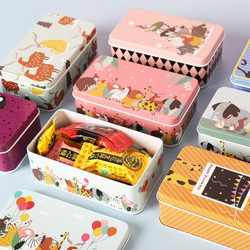 創意ins風可愛桌面收納盒家用小物件口紅整理盒儲物盒小鐵盒子