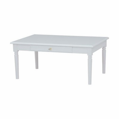 センターテーブル テーブル リビングテーブル ローテーブル クリスタル調取っ手 幅75cm 高さ40cm かわいい 可愛い 姫家具 姫系 白家具 白 ホワイト 通販 Lineポイント最大get Lineショッピング