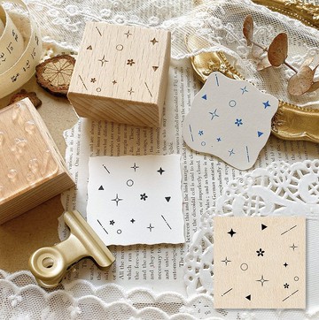 點綴 木質手帳印章