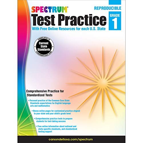 Spectrum Test Practice  Grade 1: With Free Online Resources for each State