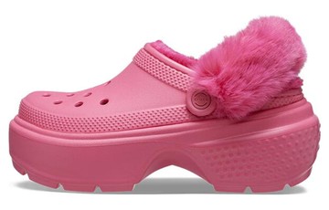 WMNS CROCS STOMP LINED CLOG HYPER PINK