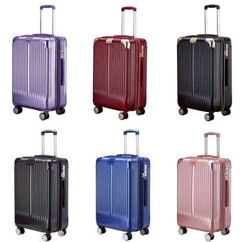 限時 滿3千賺10%點數↘ | ~雪黛屋~CLASSIC 18寸旅行箱背面隱藏杯架PC防刮進口ABS密碼鎖防盜拉鍊360度雙飛機輪旋轉耐摔撞#3319