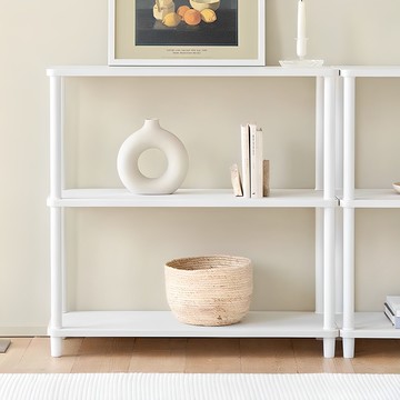 Room&Home 韓國製 Daily Round 方形3層層架  白色  3層  800×300×785mm