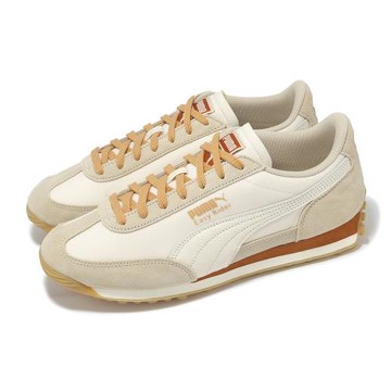 Puma 休閒鞋 Easy Rider CN Nylon 男鞋 米 棕 復古 膠底 麂皮 尼龍 40082703