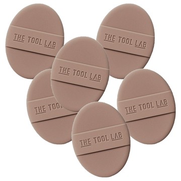 THE TOOL LAB 長效彈力水潤粉撲 標準款  摩卡  6個