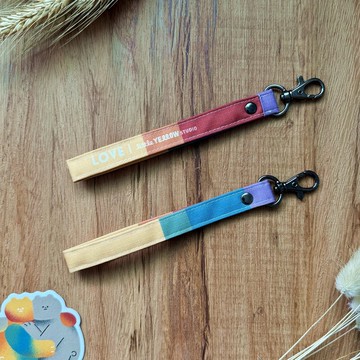 掛繩 手腕繩  鑰匙圈 - 彩虹 LOVE