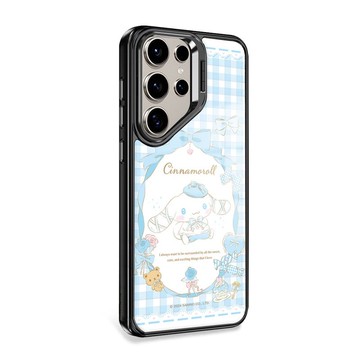 三麗鷗 S25/S24/S23軍規防摔合金框隱形立架手機殼-蘿莉塔大耳狗