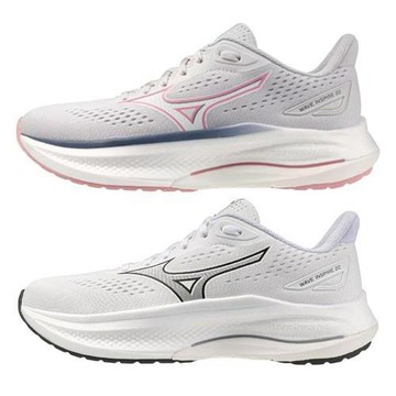 Mizuno 美津濃 慢跑鞋 女鞋 WAVE INSPIRE 22 灰粉/灰白 J1GD264474/J1GD264577