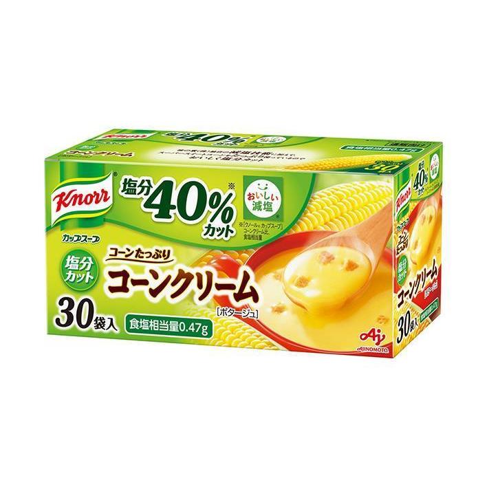 味の素 クノール カップスープ コーンクリーム (塩分カット) (18.9g×30袋)×1箱入｜ 送料無料