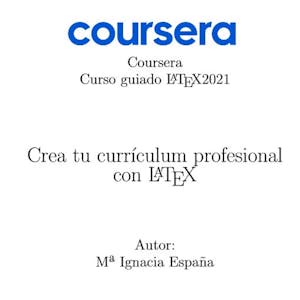 Crea tu curriculum profesional con latex