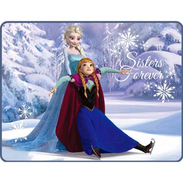 [范登伯格] 冰雪奇緣周邊踏墊-艾莎安娜-100x130cm